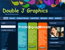 Tablet Screenshot of doublejgraphics.com